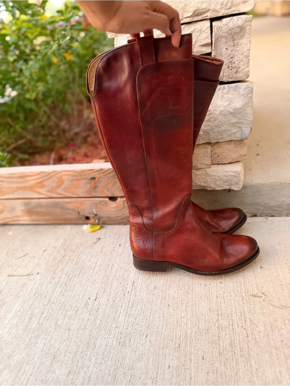 Frye Classic Tall Leather Riding Boots - Brown